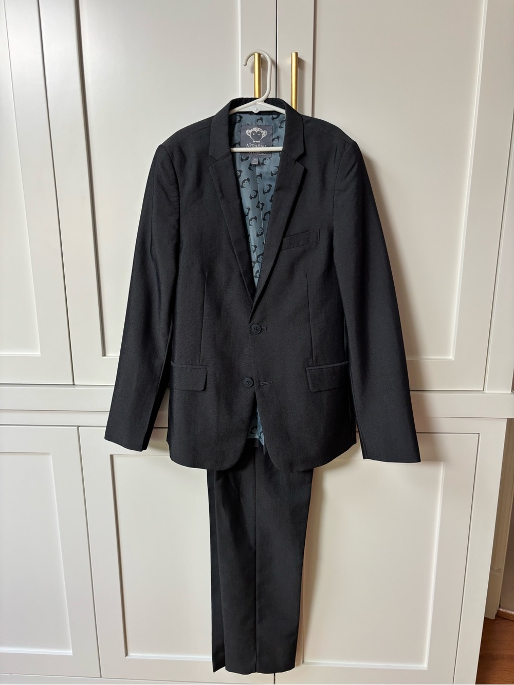 Appaman Black Two-Piece Boys Suit Blazer & Trousers